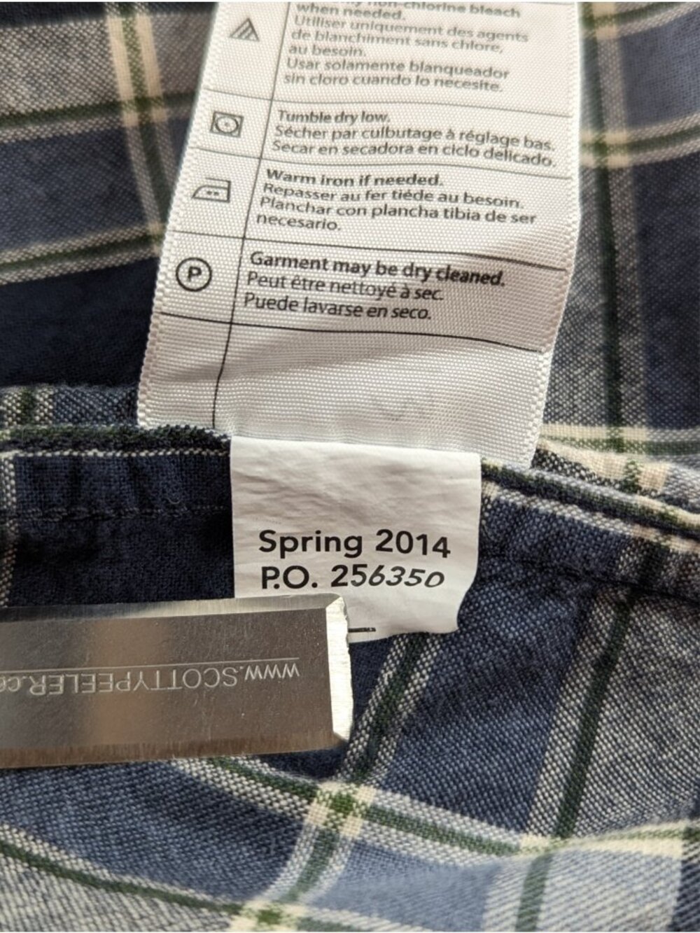 Carhartt Mens XL Shirt Plaid Short Sleeve Button Down 104174-DBD Relaxed Fit EUC - Picture 7 of 9